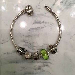 Pandora moments bracelet with charms
